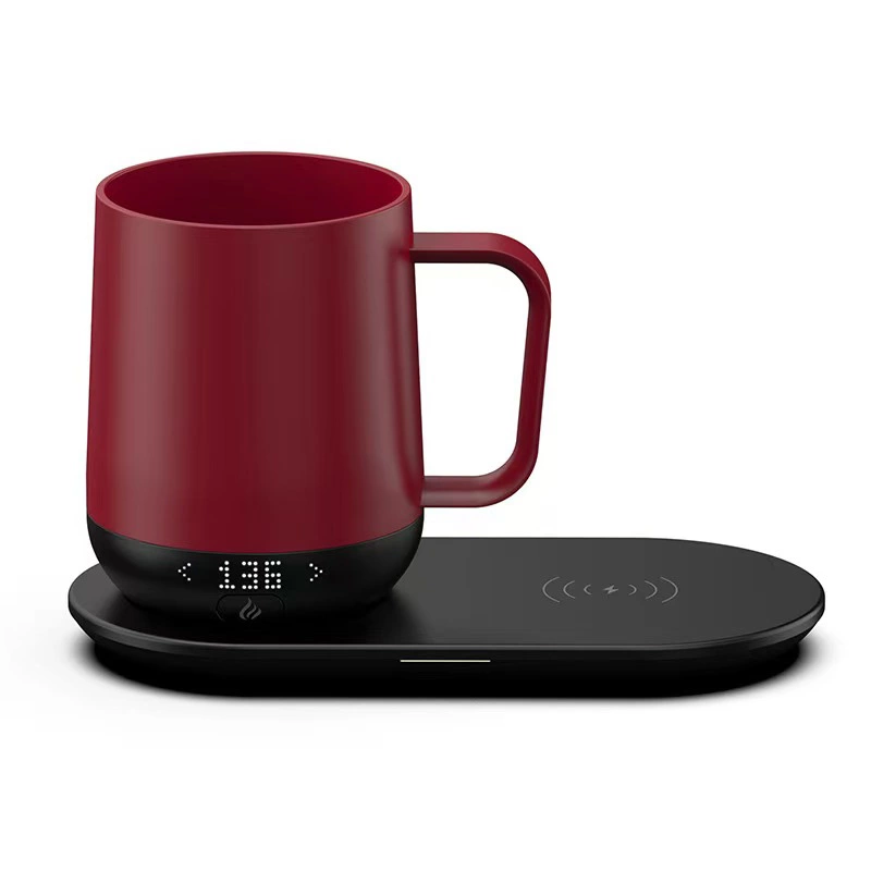 Stainless Steel Wireless Heating Insulation Coffee Cup Portable Smart Constant Temperature Cup Desktop Smart Simple